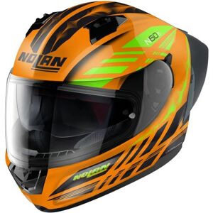 NOLAN - Casco N60-6 Sport Hotfoot Led Orange / Nero / Light Verde Nero,Arancione L