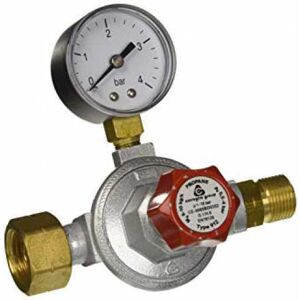 Kemper - Riduttore alta pressione con manometro, 0-3 Bar