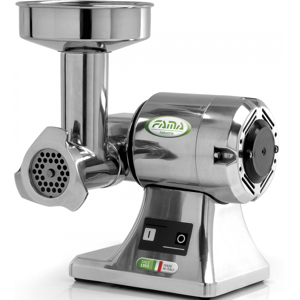 Fama Industrie Fama TS8 - Tritacarne elettrico - Corpo in alluminio - Gruppo di macinazione in Inox