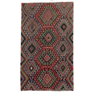 Annodato a mano. Provenienza: Turkey Kilim Vintage Turchi Tappeto 193x322