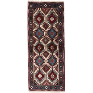 Annodato a mano. Provenienza: Persia Yalameh Tappeto 82x201