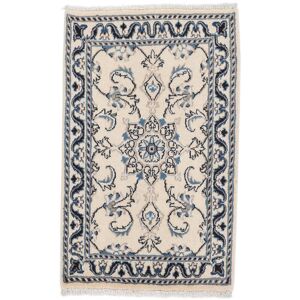 Annodato a mano. Provenienza: Persia / Iran Tappeto Orientale Nain Tappeto 57X90 Beige/Nero (Lana, Persia/Iran)