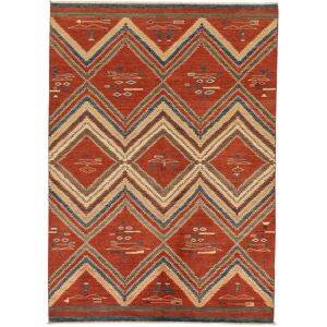 Annodato a mano. Provenienza: Afghanistan Kazak Fine Tappeto 171x239