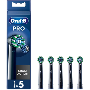 ORAL-B Testine Di Ricambio Pro Cross Action Black 5 Pezzi