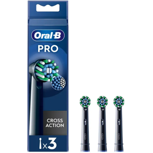 ORAL-B Testine Di Ricambio Pro Cross Action Black 3 Pezzi