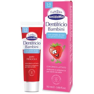 EUPHIDRA Dentifricio Anticarie e Antiplacca per Denti da Latte Gusto Fragola 50 ml