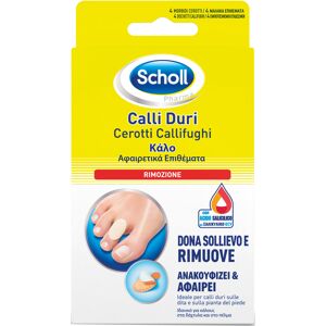 Scholl Cerotti Callifughi Rimozione Calli Duri 4 Cerotti + 4 Dischetti