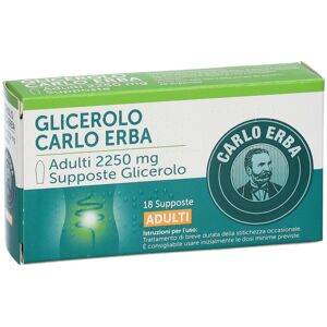 CARLO ERBA Glicerolo Adulti 18 Supposte 2250mg