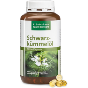 Sanct Bernhard Olio di cumino nero in capsule, 400 capsule