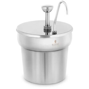 Royal Catering Dispenser per salse - Acciaio inox - 6,6 l - RCSW-09