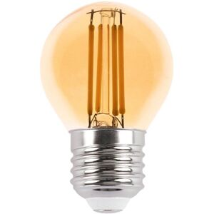 601.01097 Lampada LED E27 4W a Filamento Ambrata, Dimmerabile - G45
