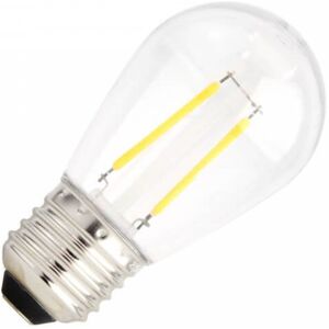 LEDDIRETTO Lampada LED E27 IP65 da 2W a Filamento S14 - INFRANGIBILE per Catenarie