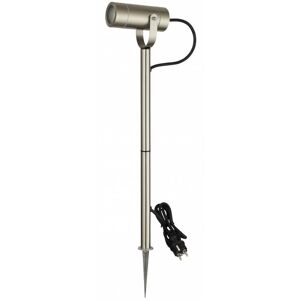 LEDDIRETTO Faretto a Picchetto Acciaio Inox Orientabile, GU10, IP54, Alt. 61cm