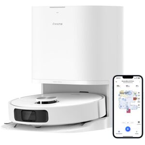 Dreame L10 Prime VM Combo Robot Aspirapolvere con 2 Spazzole laterali aggiuntive(3 in totale), Sollevamento del Mocio da 7 mm, Mocio Autopulente, Navi
