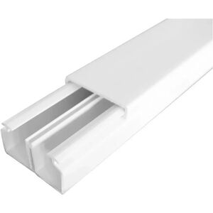 Tecnomat CANALINA ARNOCANALI 40x18 mm 2 SEZIONI LUNGHEZZA 2 m COLORE BIANCO