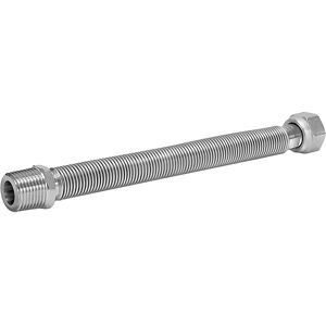 Easywaterpsp TUBO INOX PSP WFL MF1/2'' PER ACQUA L 120 - 200 mm ESTENSIBILE IN ACCIAIO INOX DN 15