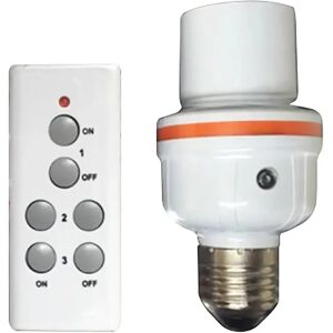 Proxe PORTALAMPADA E27 CON FUNZIONE DIMMER E TELECOMANDO