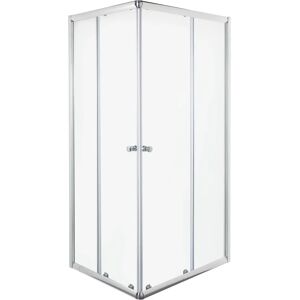 Tecnomat BOX DOCCIA ROY 70x90 H190 cm VETRO TEMPERATO TRASPARENTE 5mm PROFILI CROMATI