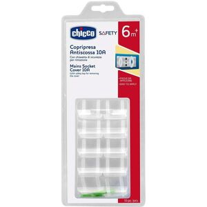 Chicco Copripresa Antiscossa 10A con Chiavetta di Sicurezza, 10 Pezzi