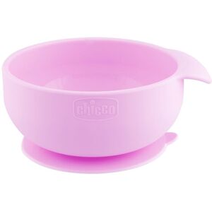 Chicco Ciotola in Silicone per Alimenti Semiliquidi Colore Rosa, 1 Pezzo