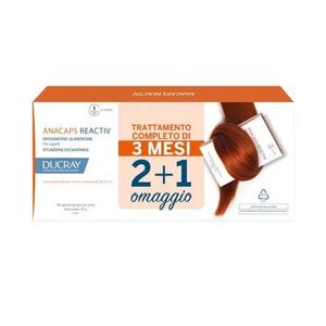 Ducray Anacaps - Reactiv Integratore Capelli Caduta Occasionale, 3x30 capsule