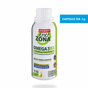 EnerZona Omega 3 RX Integratore di EPA e DHA, 110 Capsule x 1g