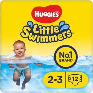 HUGGIES Little Swimmers Pannolino Costumino Bambini Taglia Small 3-8 Kg 12 Pannolini