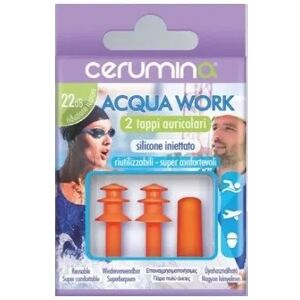 Cerumina Acqua Work Tappi Auricolari In Silicone Iniettato 2 Pezzi