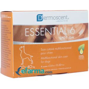 ESSENTIAL 6 Dermoscent Spot-On Per L'igiene del Cane da 20 a 40 kg 4 Pipette