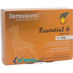 ESSENTIAL 6 Dermoscent Spot-On Per L'igiene del Cane da 0 a 10 kg 4 Pipette