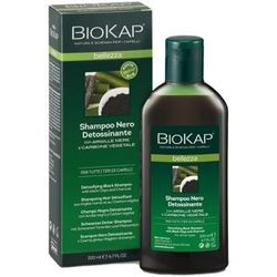 BIOS LINE SpA Biokap Shampoo Nero Detossinante 200ml - Purifica e Rivitalizza il Cuoio Capelluto