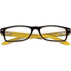 INDUSTRIE OTTICHE ITALIANE Srl Corpootto Occhiali Lettura Bicolor Nero/Giallo +3,00 - Occhiali da Lettura Unisex