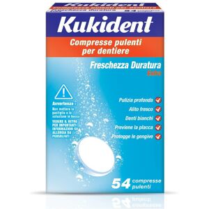 Procter & Gamble Srl Kukident - Freschezza Duratura Extra 54 Compresse - Igiene e Comfort per le Tue Protesi Dentarie