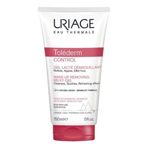 Uriage Tolederm Control - Gel Latte Struccante Pelli Sensibili 150ml, Delicato Rimuovi-Trucco per una Pelle Sensibile e Protetta