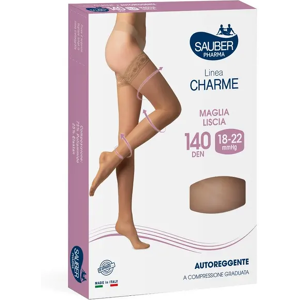 Desa Pharma Srl Autoreggente Charme 140 Denari Colore Camel Taglia 2 - Compressione Terapeutica per Eleganza e Comfort