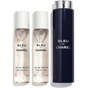 Chanel Bleu De Eau De Toilette Vaporizzatore Da Viaggio Ricaricabile 60 ML (3 X 20 ML)