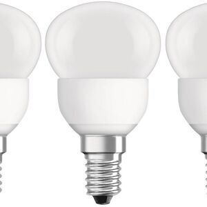 Osram Set da 5 lampadine LED, E14 sferico, opaco, luce calda, 2.6W= 470LM (equiv 40 W), 150°,