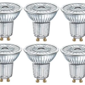 Osram Set da 10 lampadine LED036703BOX10, LED, GU10 faretto, trasparente, luce naturale, 4.3W= 470LM (equiv 50 W), 36°,