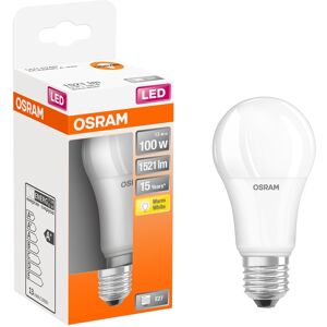 Osram Lampadina LED, E27 goccia, opaco, luce calda, 13W= 1521LM (equiv 100 W), 200°,