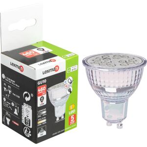 LEXMAN Lampadina smart LED, GU10 faretto, trasparente, cct, 4.6W= 460LM (equiv 52 W), 100°,