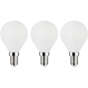 LEXMAN Set da 3 lampadine LED, E14 sferico, opaco, luce naturale, 5.9W= 806LM (equiv 60 W), 330°,