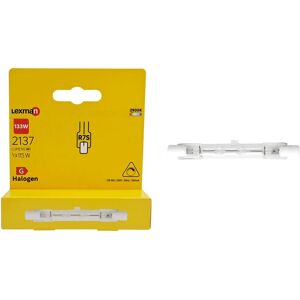LEXMAN Lampadina Alogeno, R7S specifico, smerigliato, luce calda, 115W= 2137LM (equiv 133 W), 360° dimmerabile,