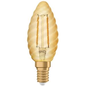 Osram Lampadina LED filamento, E14 torciglione, ambrato, luce calda, 2.5W= 220LM (equiv 22 W), 300°,