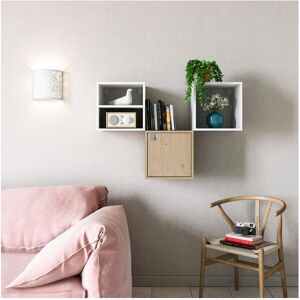 SPACEO Mobile a cubo KUB L 108 x H 72 x P 31.7 cm bianco