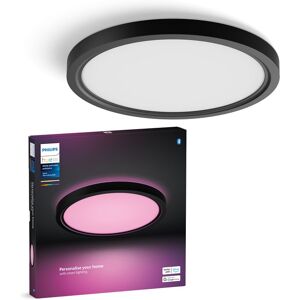 Philips Plafoniera LED Tento White&Color Ambiance 30 cm BK IP20 cct da bianco caldo a bianco freddo con regolazione di temperatura, 2200 lumen