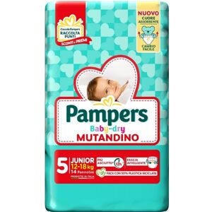 Pampers Baby Dry Pannolino Mutandina Junior Small Pack 14 Pezzi