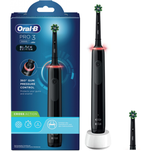 Oral-B Pro 3 Black Spazzolino Elettrico + 2 Refill