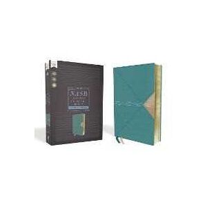Zondervan NASB, Thinline Bible, Large Print, Leathersoft, Teal, Red Letter, 1995 Text, Comfort Print