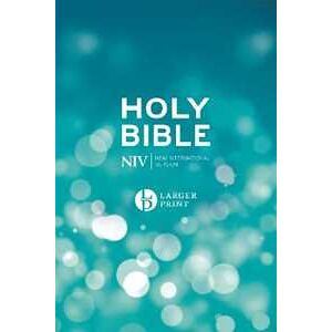New International Version NIV Larger Print Blue Hardback Bible