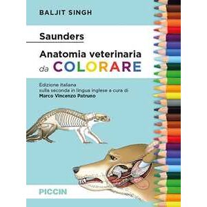 Baljit Singh Saunders. Anatomia veterinaria da colorare